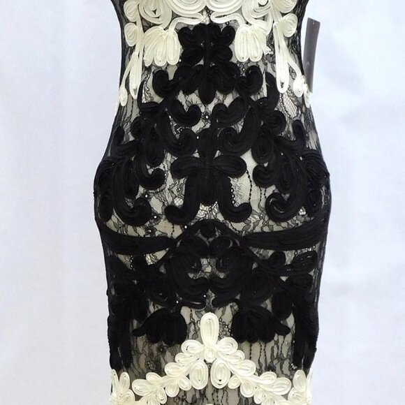 Black and White Evening Gown - Picture 3 of 3